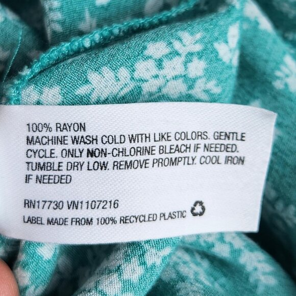 The Nines by HATCH Maternity Jumpsuit Womens Small Green Floral Ruffle Strap - Picture 10 of 11